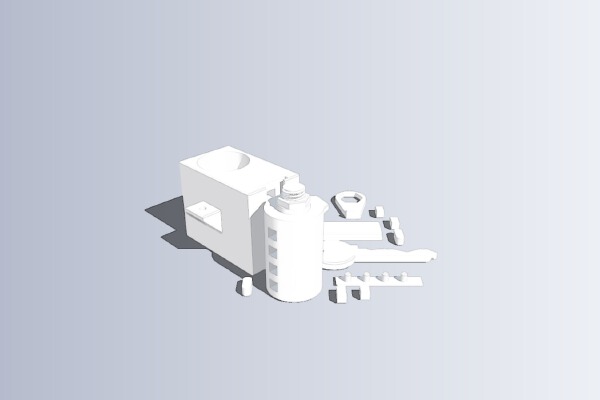Cylinder Lock (fully functional, parametric) | 3d print model