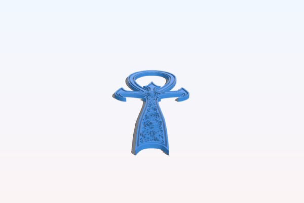 The World of Darkness: Vampire The Masquerade Cross Ankh Logo | 3d print model