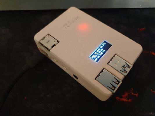PI-kvm v2 case with optional oled display and 20mm fan | 3d print model