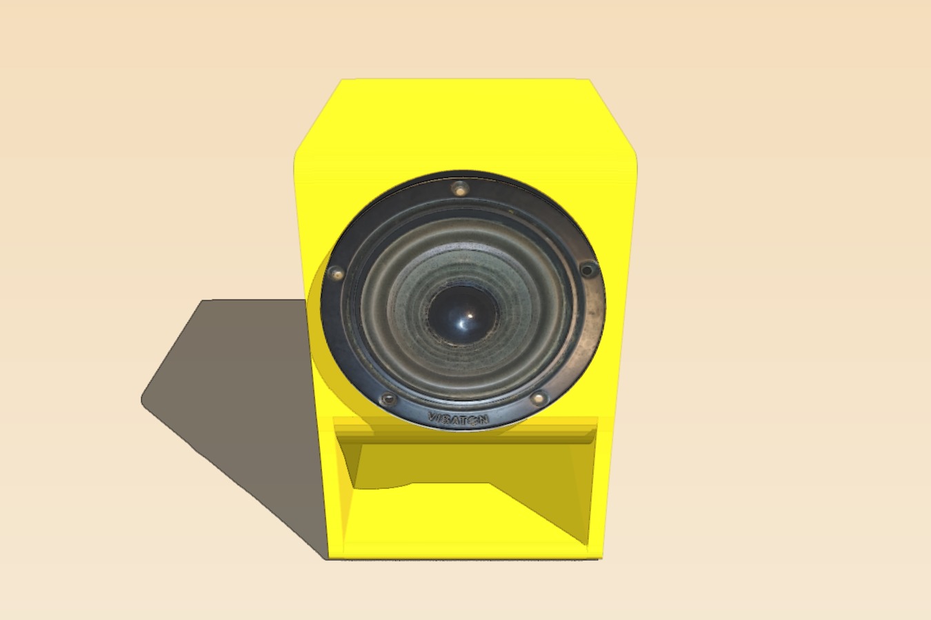 bass reflex box for 100mm midtone speaker