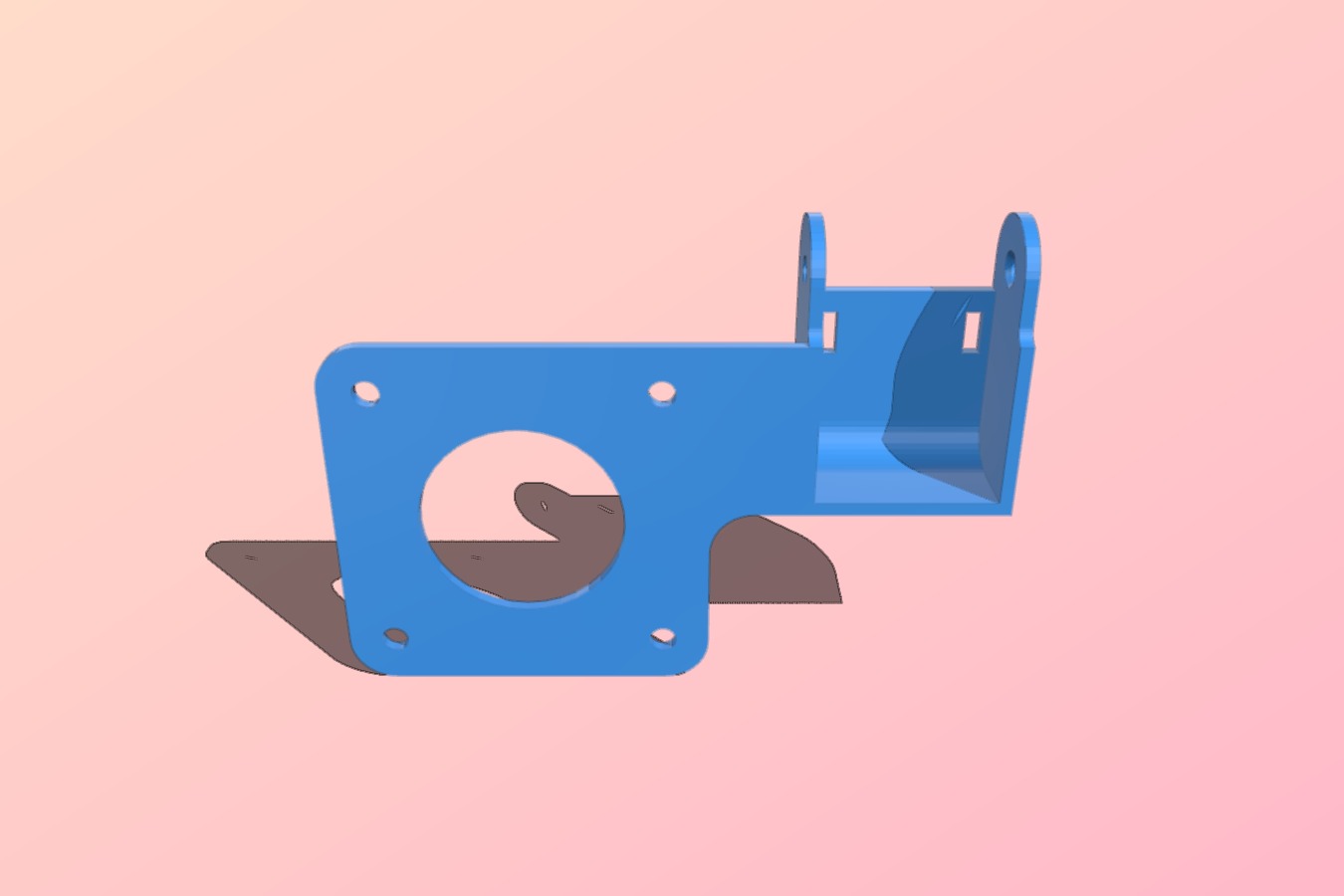 Ender 3 Cable Chain Extruder Braket