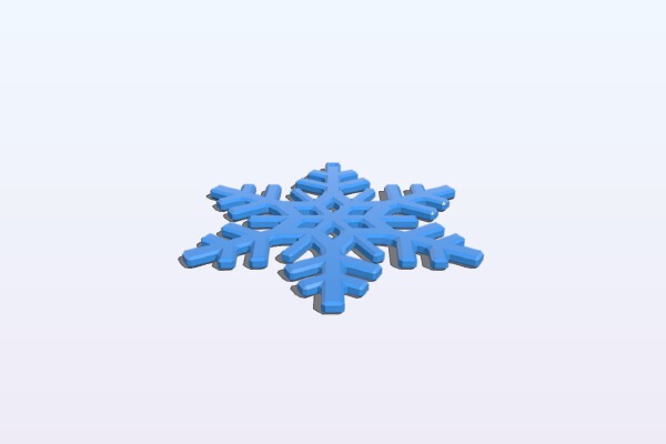 Snow Flake 016 | 3d print model