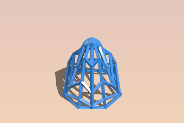 Wireframe panda | 3d print model