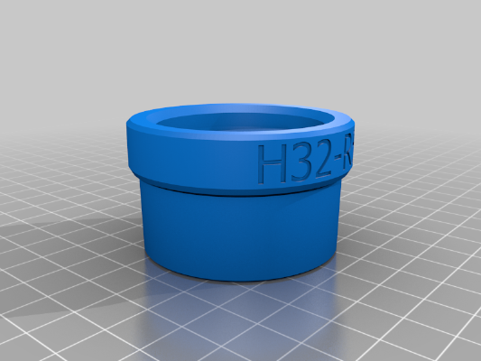 osVAC Adapter H32-R50 (CycloneConnect) | 3d print model