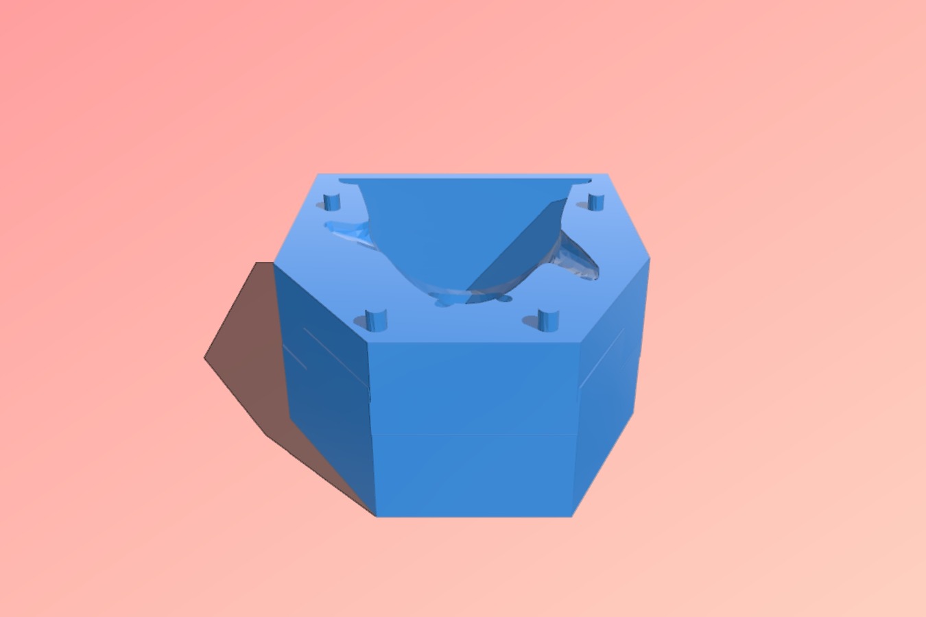 Flat Print Purple tentacle mold