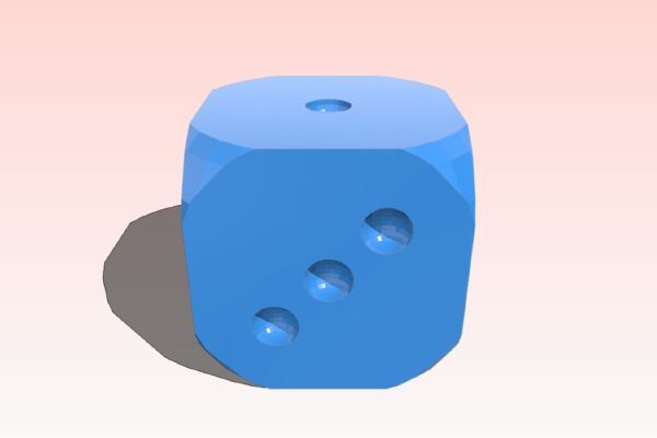 Game die dice | 3d print model