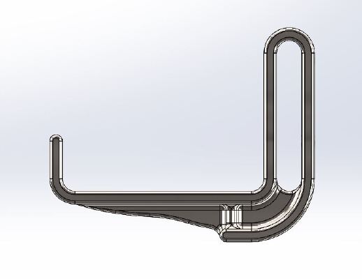 Bow Hanger, Strap on or screw in place | 3d print model