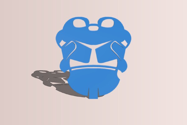 Storm trooper helmet 2d | 3d print model