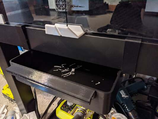 Underhanging Scraps Box for Lack Table | 3d print model