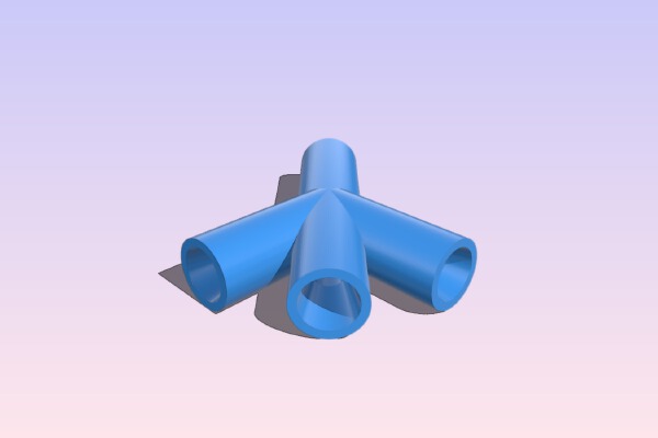 Parametric Triple Joint Holder | 3d print model