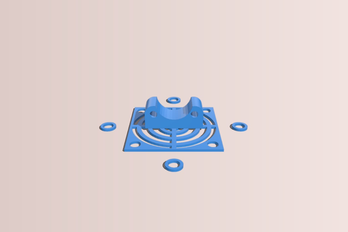 ANET A8 BLTOUCH MOUNT _ FAN COVER