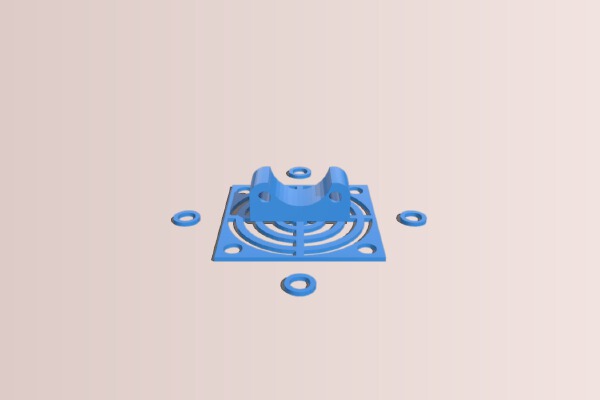 ANET A8 BLTOUCH MOUNT _ FAN COVER | 3d print model