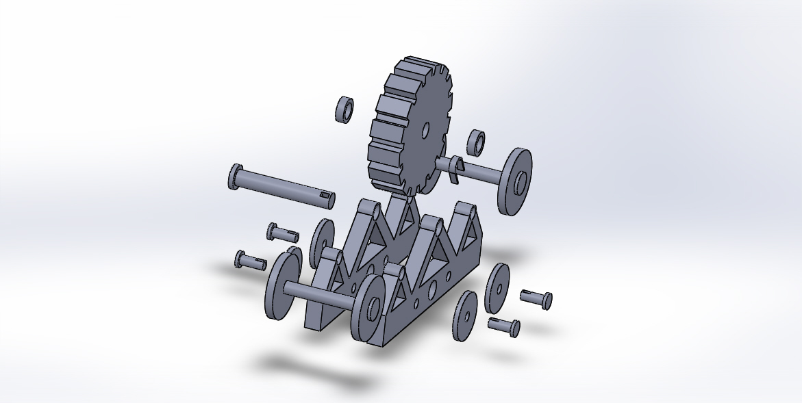 caterpillar mechanism (mecanismo para oruga)