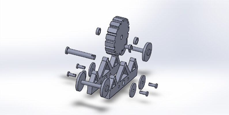caterpillar mechanism (mecanismo para oruga) | 3d print model