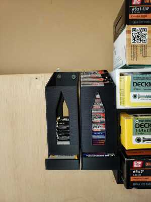 AA & AAA Battery Holder  Box Dispenser Wall Mount Case 100+ Batteries | 3d print model