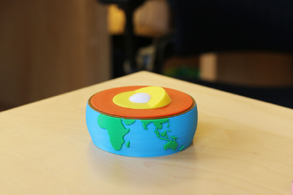 Multi-Color Earth Core Model | 3d print model