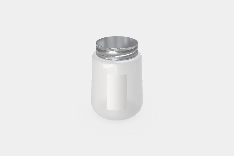 Clear PET Straight Sided Jar Mockup