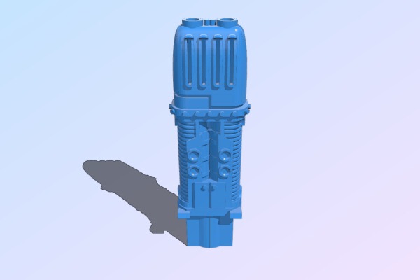 Smoother Super Heated Liquid Energy Cannon for a tank | 3d print model