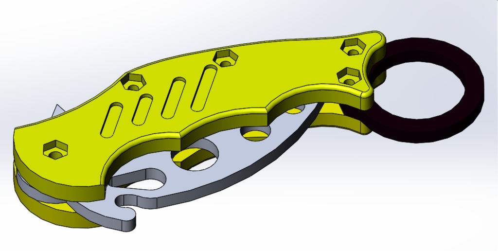 Karambit Blunt Training Aid Plastic Knife