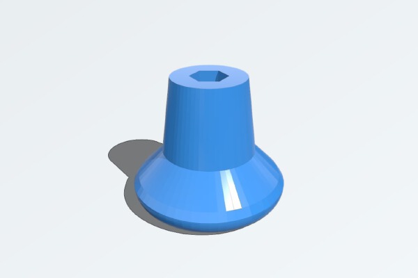 Toyota SDK8 Bobcat Pilot Lamp Switch Knob | 3d print model
