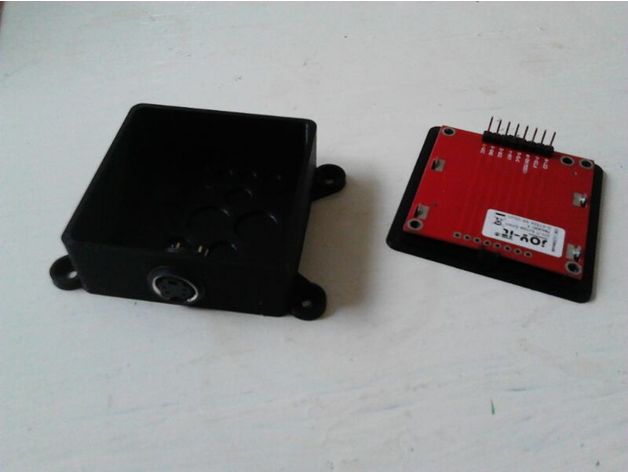Case for LCD84x48 Nokia 5110 display with mounts and Mini-Din connection