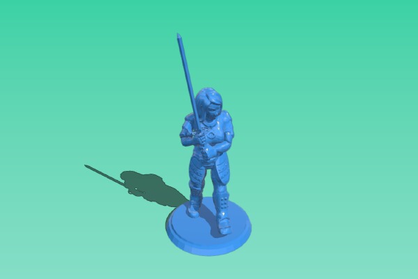 Female Samurai Fighter - Ophelia Farrow | 3d print model