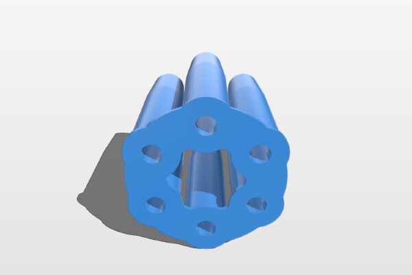 Airsoft - Wingun Revolver 6x6 BB multi casing | 3d print model
