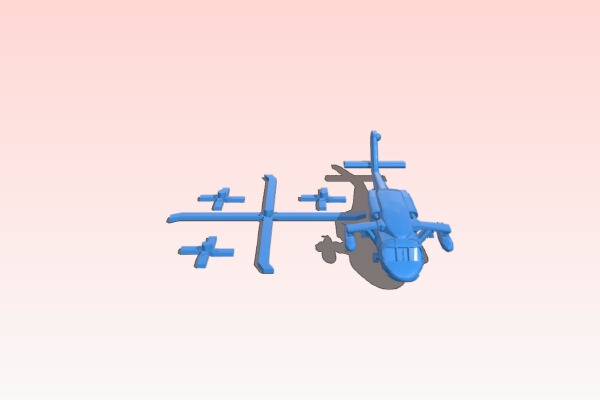 Black Hawk 1;400 | 3d print model
