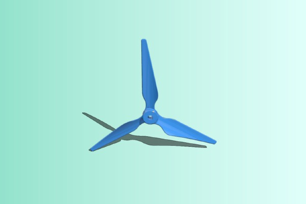 Drone Propeller Tri-Blade | 3d print model