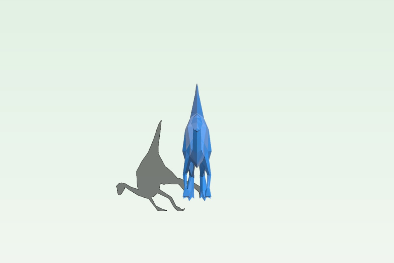 Low Polly Gallimimus