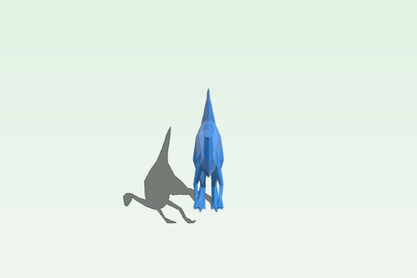 Low Polly Gallimimus | 3d print model