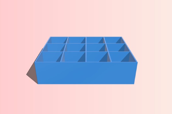 Miniatures Case - 4 x 3 Medium Creatures | 3d print model