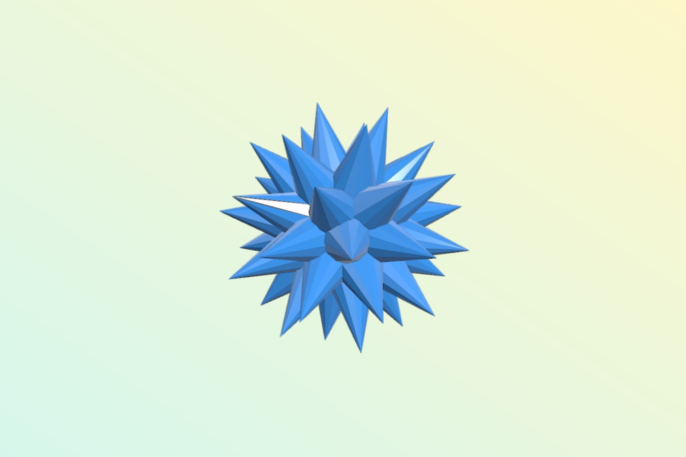 My Grasshopper Trials3: Parametric Random Stars 2