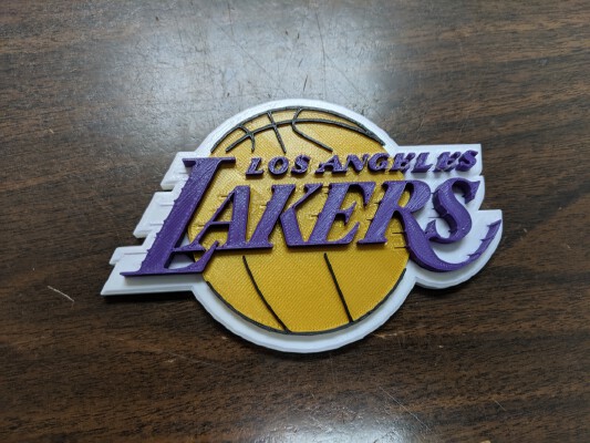 LosAngeles Lakers - Logo -Multicolor | 3d print model