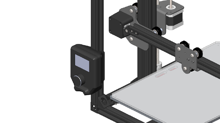 Ender-2 Display and SD-Card reader Box | 3d print model