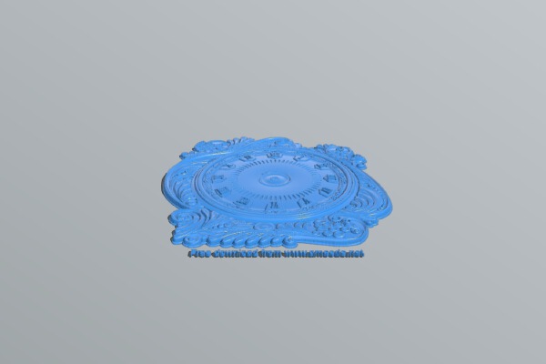 Wall clock pattern | 3d print model