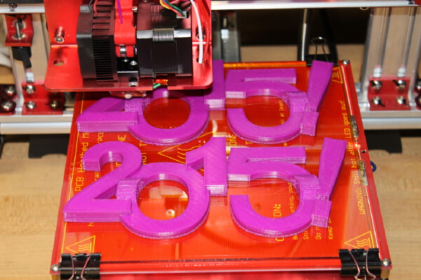 2015 Happy New Year Glasses | 3d print model