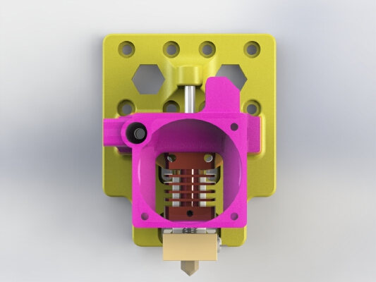 Creality CR-10 & Ender3 MK8 Type Extruder Mount for Anet A8 and Alike! | 3d print model