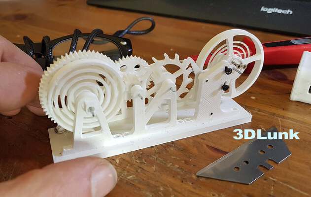 Mini- Watch Escapement Desk Toy (33.33) | 3d print model