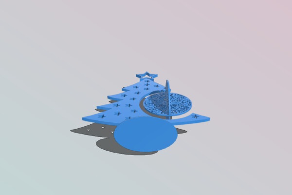Large Christmas Bauble and Display Tree | 3d print model