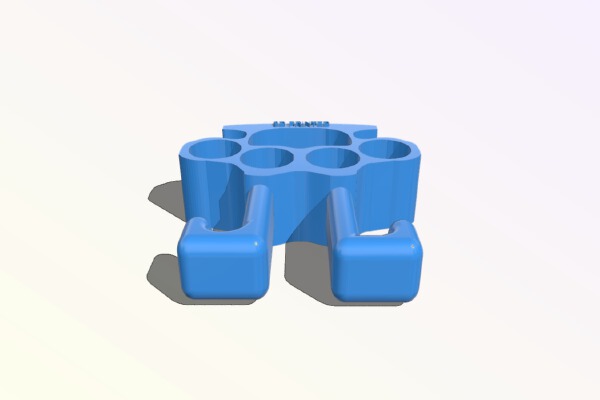 brass knuckles & bag holder | 3d print model
