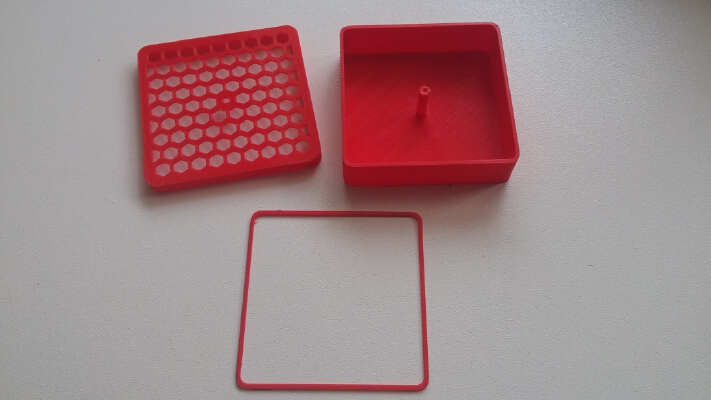 HexaLid Desiccant (Silica Gel) Box | 3d print model