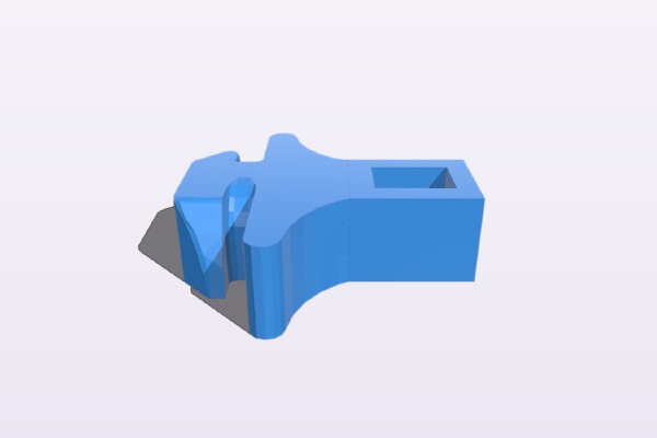 Extrusion zip tie anchor. | 3d print model