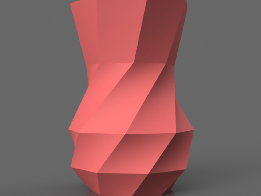 Faceted Vase | 3d print model