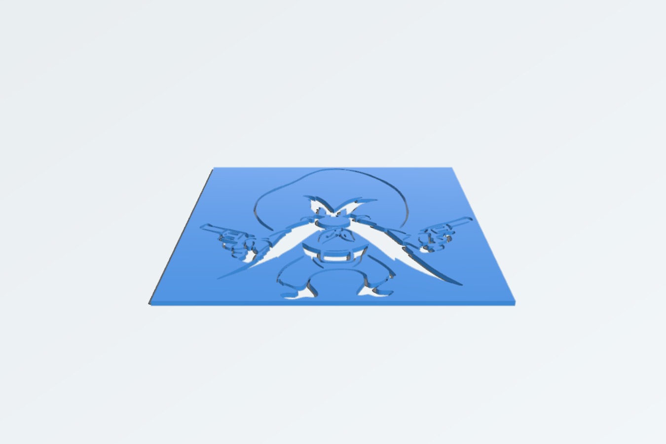 Yosemite Sam stencil