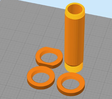 Creality CR-10 Longer Spool Holder. | 3d print model