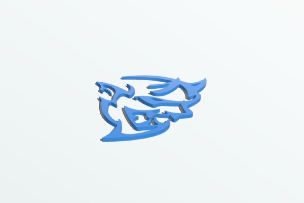 Dodge Demon Logo | 3d print model