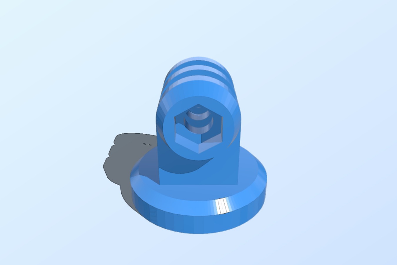 GoPro tripod mount with 1_4" thread