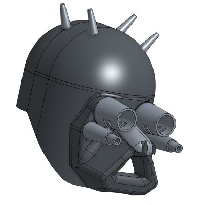 AOTC Male Tusken Raider Helmet | 3d print model