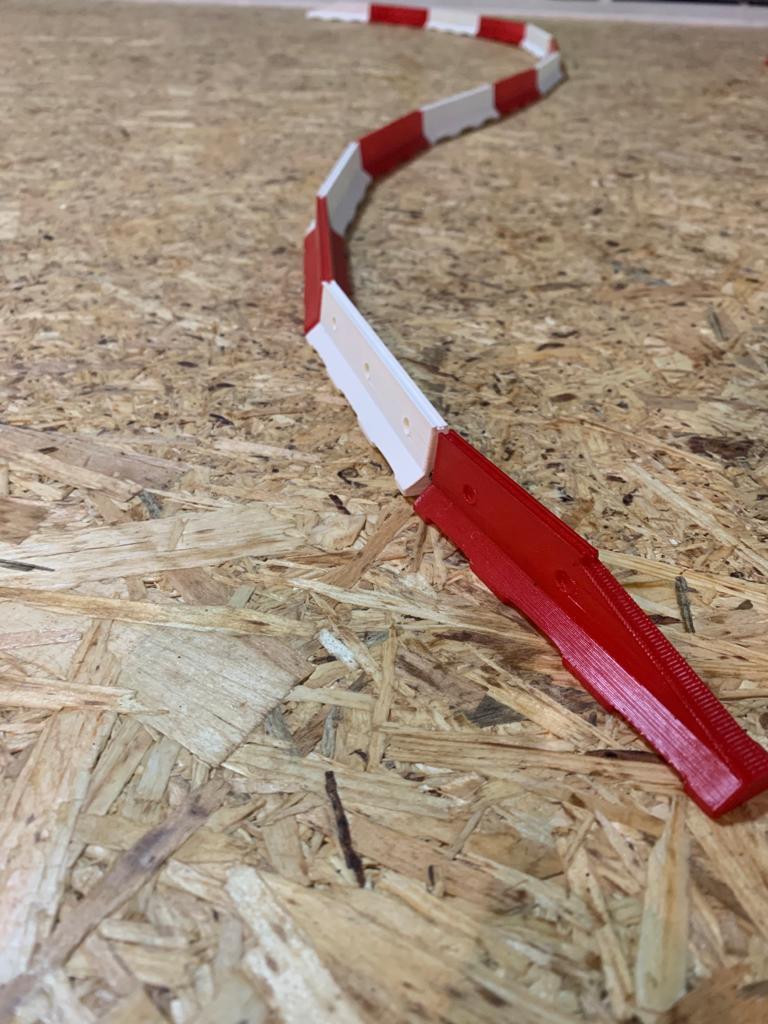 Jersey barrier rc track